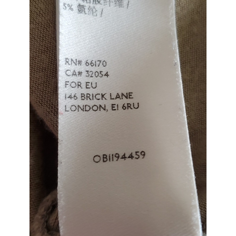 Free People Tan V-Neck Raw Edge Easy Tank Top OB1194459 Medium Stretch - Picture 5 of 10